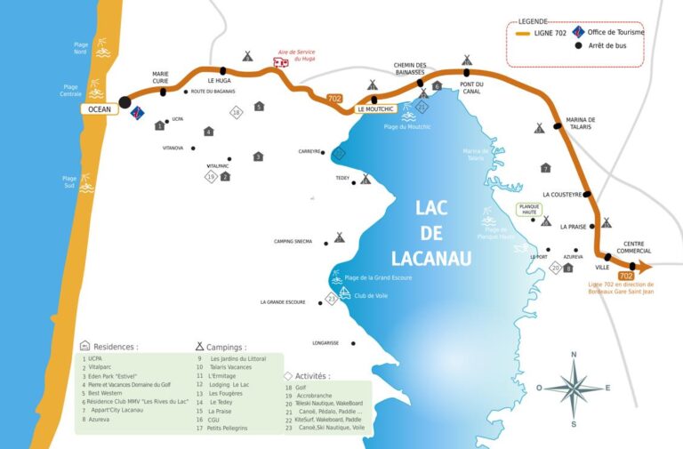 Ligne 702 Lacanau - Bordeaux Horaires 2022